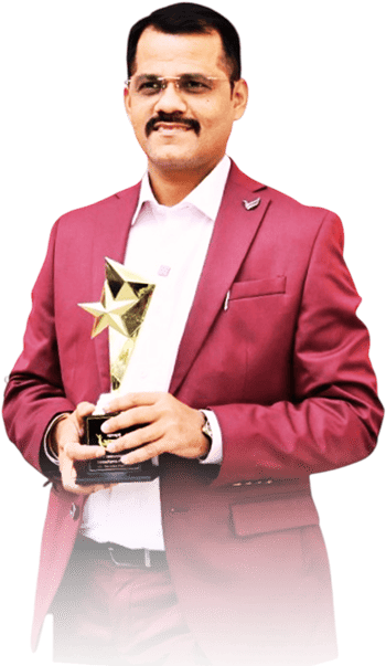 Ravindra Washivle with ABP Majha Anmol Ratan Award